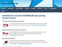 Tablet Screenshot of prima-drucken.de
